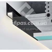 LED-профіль тіньового шву, 14 мм., чорний рал 9005