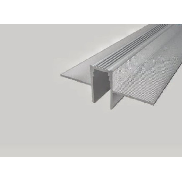 LED-профіль тіньового шву, 15 мм.,  без покриття, Сріблястий, ЦІНА ЗА МЕТР ПОГОННИЙ
