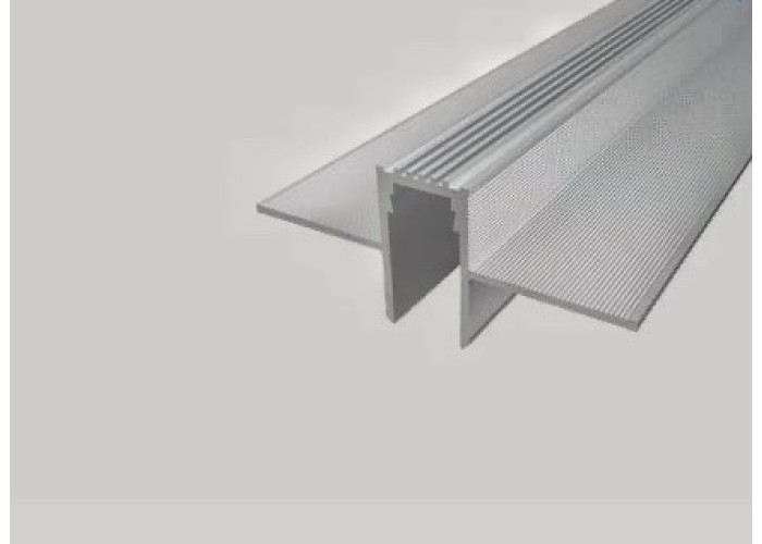 LED-профіль тіньового шву, 15 мм.,  без покриття, Сріблястий, ЦІНА ЗА МЕТР ПОГОННИЙ